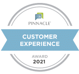 Customer Experience Pinnacle Award Logo 2021