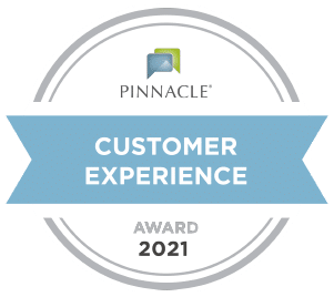 2021 Pinnacle Customer Experience Award Logo